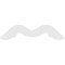 Ekena Millwork Pitch Midway Architectural Grade PVC Gable Pediment, 72"W x 33"H x 1"P (11/12) GPP072X033X100MID - alternate 4